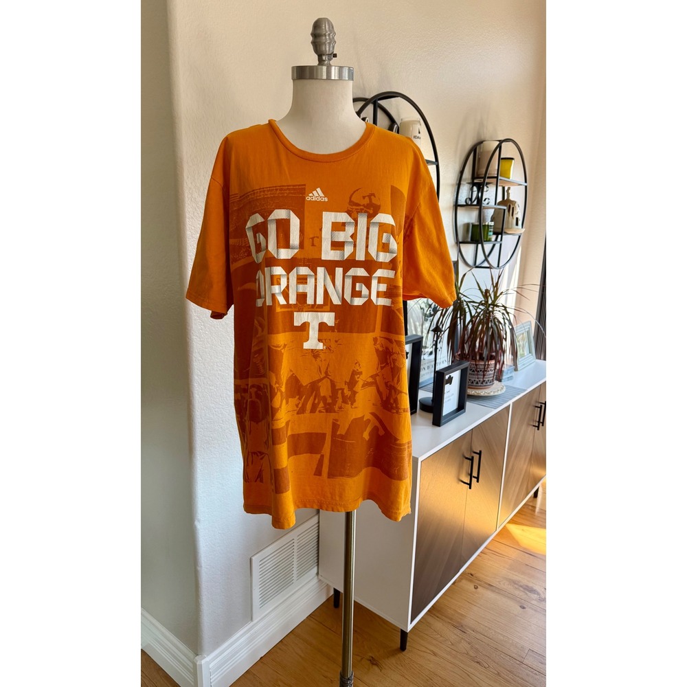 Adidas Tennessee Volunteers Size XL Go Big Orange‎ Go To Tee T-Shirt Collegiate